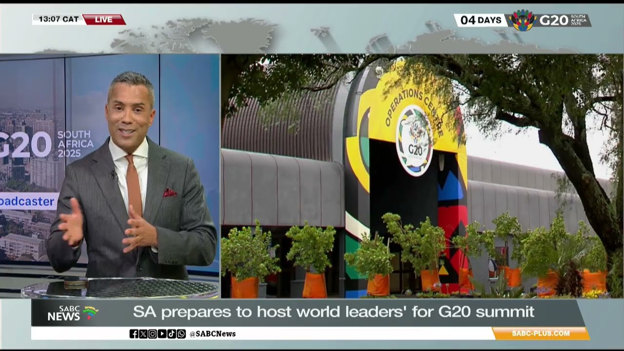 G20 Summit | SABC's Sherwin Bryce-Pease reports on SA’s preparations to host world leaders