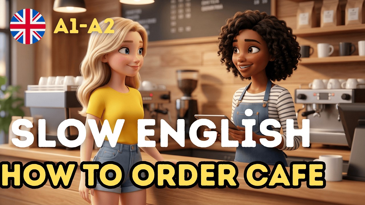 How to Order Coffee in English? - Slow and Easy English For Beginners (A1-A2)