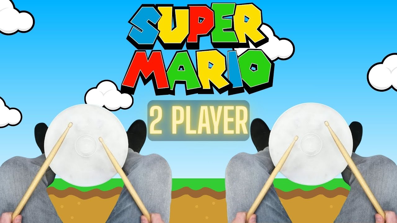 🍄 Super Mario Theme 🥁  | 2 Part Bucket Drumming | EASY Retro Video Game Bucket Drumming Play Along
