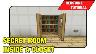 Secret Room Inside A Closet [triple Piston Lift] "tutorial" (minecraft Xbox/ps3 Tu16)