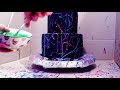 NEON SPLATTER CAKE by CRE8ACAKE