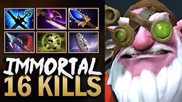 Sniper Gameplay with 16 Kills and Orb of Corrosion - Dota 7.40