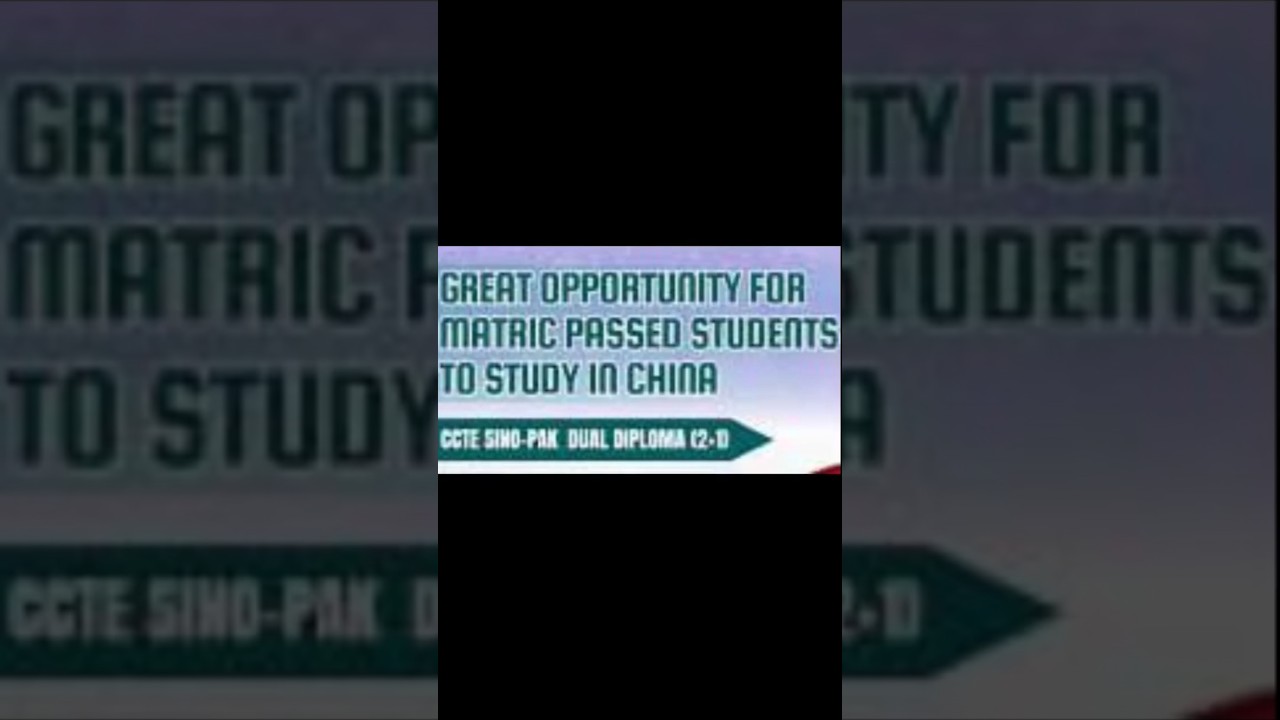 CCTE Sino Pak Dual Diploma Program for Matric Pass Students – Best Technical Course in Pakistan