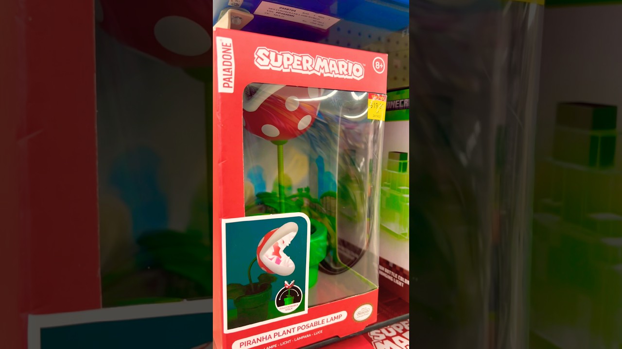 Nintendo Super Mario Bros. LED Posable Collectible Light - Mini Piranha Plant