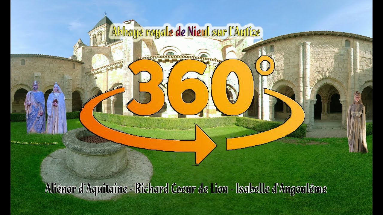 Visite Virtuelle dans les pas d'Aliénor d'Aquitaine, Henri II Plantagenêt, Richard Coeur de Lion