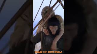 An ape and a man flying · Planet of the Apes (TV Series)