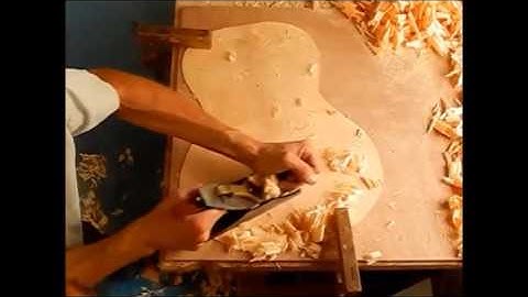 Building a Classical Guitar by Hand. Part 3. Thicknessing the Soundboard