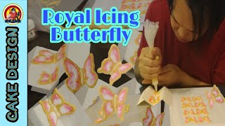 How To Make Butterfly Royal Icing /Decorating For Cakes