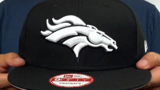 Broncos 'TEAM-BASIC SNAPBACK' Black-White Hat by New Era