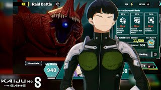 f2p RAID BATTLE MAX BUFFS - KAIJU NO 8 THE GAME