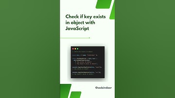 Check if key exists in object with JavaScript #javascript #codeindoor #js #code #reactjs #nodejs
