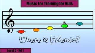 Solfege Warmup & Ear Training Exercise for Kids! -  LEVEL 5 - RD 1  - (Mi-Fa-So)
