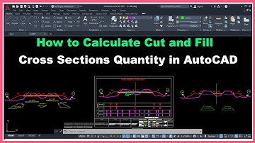 How to Calculate Cut and Fill Cross Sections Quantity in AutoCAD.