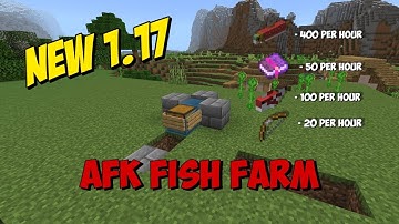 New 1.17 AFK Fish Farm In Minecraft| (Windows10/MCPE/NintendoSwitch/PS4/Xbox)