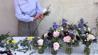 How to make jam jar flower arrangements?