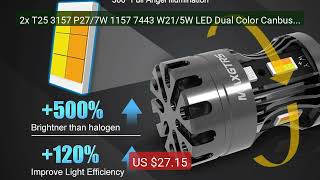 2x T25 3157 P27/7W 1157 7443 W21/5W LED Dual Color Canbus Fan DRL ... — Best Deal 2026 | Shop Now! 2x T25 3157 P27/7W 1157 7443 W21/5W LED Dual Color Canbus Fan DRL ... — Best Deal 2026 | Shop Now!