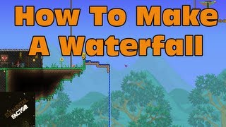 How To Make a Waterfall | Terraria 1.2 Gameplay