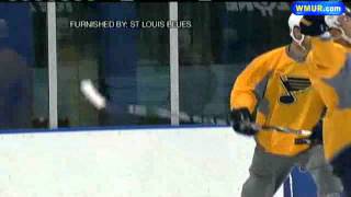 Chris Carpenter Skates With The Blues