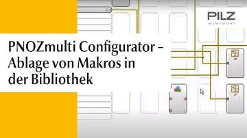 PNOZmulti Configurator – Ablage von Makros in der Bibliothek | Pilz
