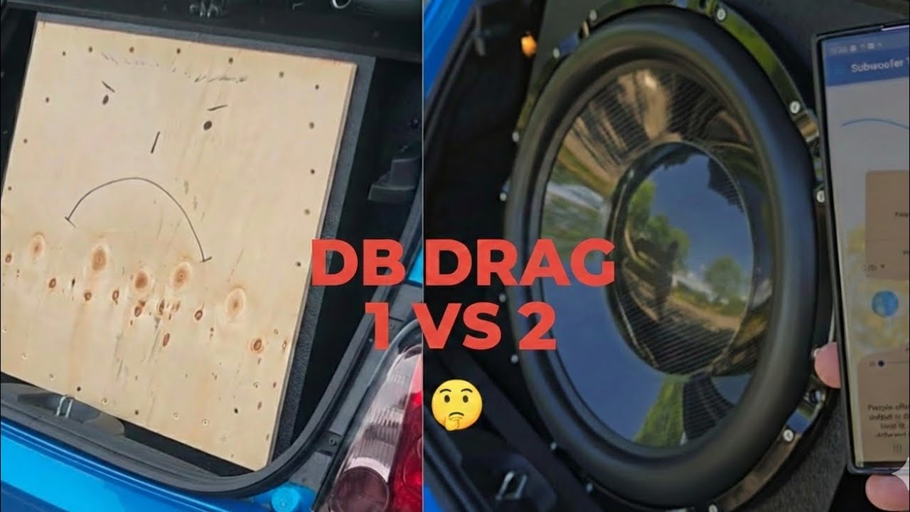 24 inch Subwoofer challenge! 1 vs 2 subs in Fiat 500. Infinite Baffle DB Drag.