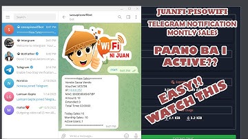 PISOWIFI JUANFI TELEGRAM NOTIFICATION MONTHLY SALES