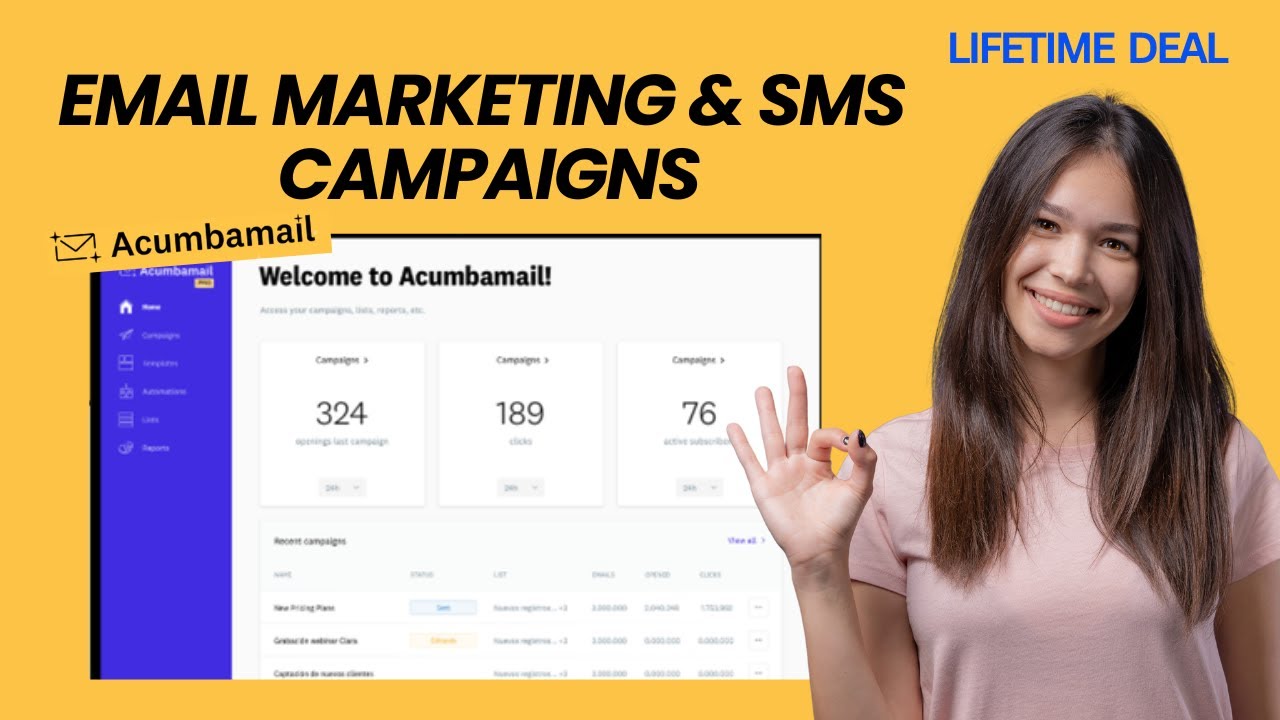 Acumbamail Lifetime Deal I Grow Your Business with High-Converting Email Campaigns and Landing Pages