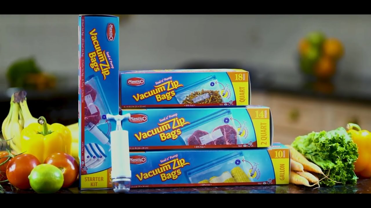 Plastico Vacuum Zip Bags