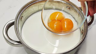 Mix eggs with milk! The recipe is so delicious that I make it almost every day!