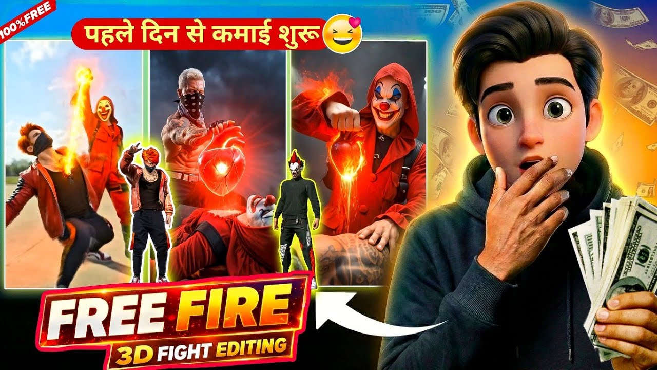 Trending 3D Free Fire Fighting Video Editing | Free Fire Fighting Reels Editing | Free Fire Shorts