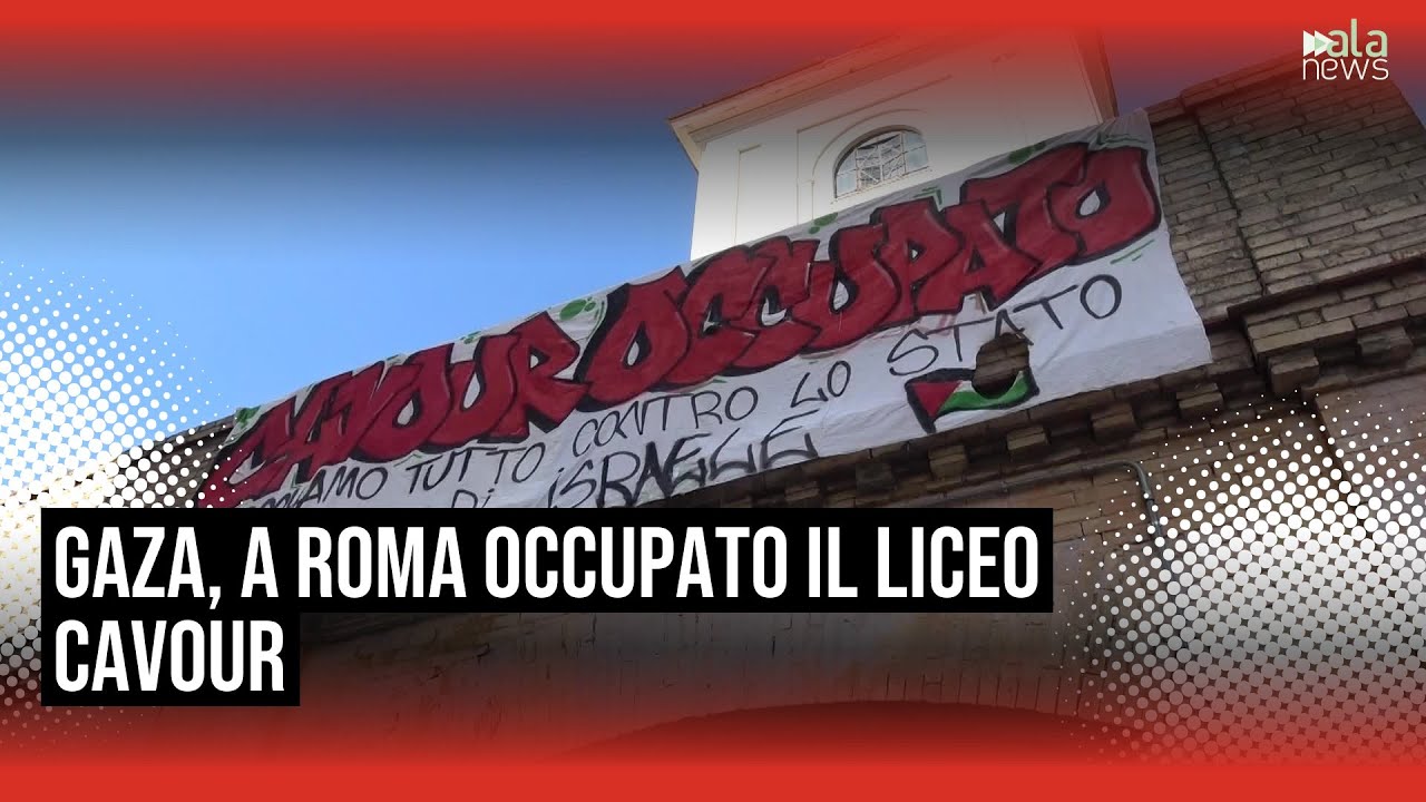 A Roma occupato il liceo Cavour, protesta per la Palestina