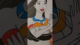 Coloring Disneys Pocahontas - In Markers