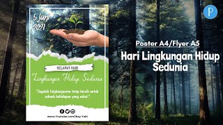 Membuat Poster Hari Lingkungan Hidup Sedunia | PixelLab App