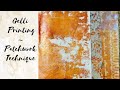 Gelli Printing ~ Patchwork Technique