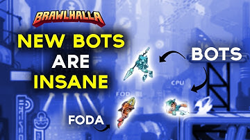 INSANE AI BOTS, LEAKED SKINS, SIDEKICK AND EMOTE - Brawlhalla twitch highlights #75