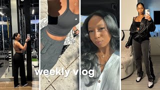 Self-Care Vlog | Arm Workout, Curly Haircut, Nails & Lashes Day