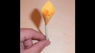 Cómo hacer una FLOR de papel | Origami FÁCIL PASO A PASO