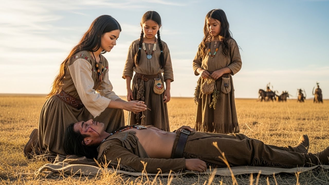 Todos Rehusaron Salvar al Guerrero Comanche Paralizado, Excepto Esta Curandera con Sus Hijas