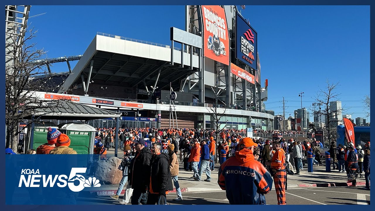 Sea of orange: Broncos fans celebrate being back in the playoffs