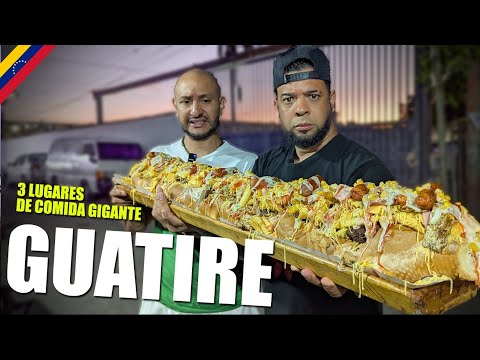 ¡Esto es una LOCURA! 3 Lugares de COMIDA GIGANTE en Guatire