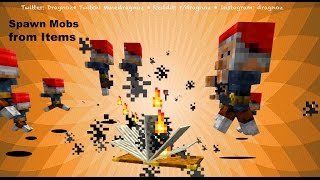 Spawn Mobs from dropped items in Minecraft 1.8 - R.L.STeinss Goosebumps