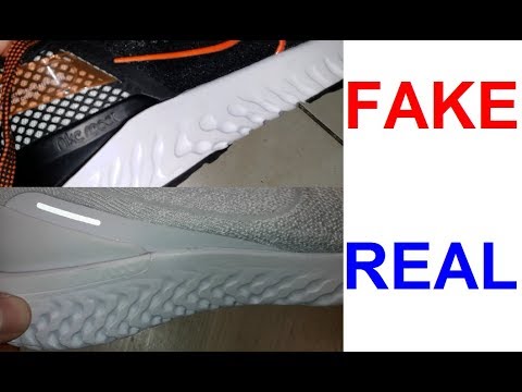 Nike react real vs fake. How to spot counterfeit Nike react sneakers ...