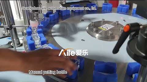 Full  automatic rotary perfume filling capping machine(Manual bottling)