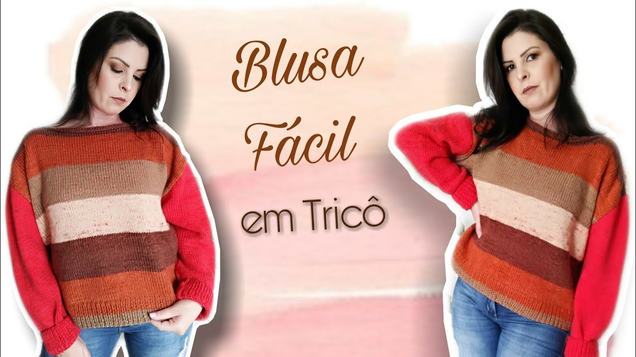 Blusa de Tricô Fácil | Ana Alves