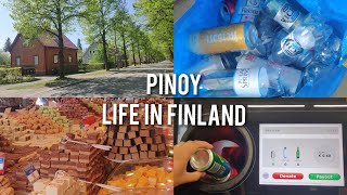Recycling cans and bottles in exchange to money | Grocery | Strolling in Tampere | Pinoy in Finland