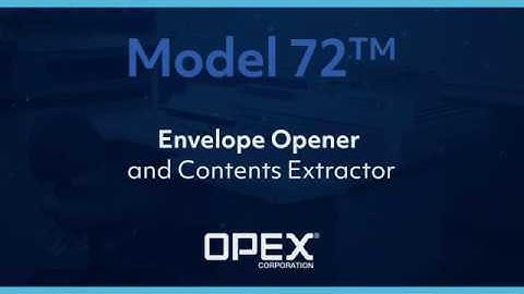 Envelope Opener and Content Extractor- OPEX Model 72