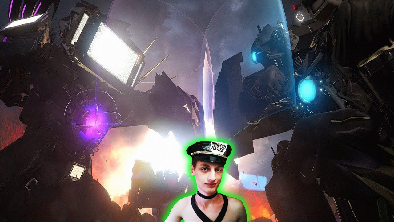 Что если бой - Титан ТВ мен .VS. Камерамен Титан ? (Сборник Фанмейдов #41) - Реакция Скибиди Туалет