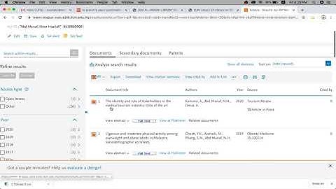 Citation Overview in Scopus