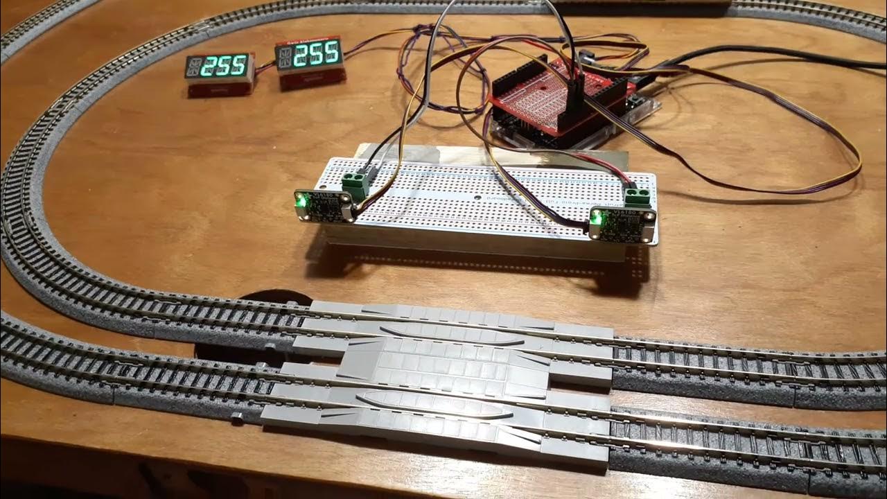 Train Speedometer Outer track sensor test YouTube