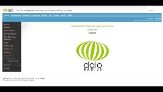 DaloRADIUS - Tour of the freeRadius web GUI and Different Functions and Setting | Radius server #2