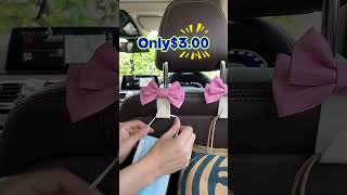 Add style &amp; function to your car with these bowknot hooks #carorganization